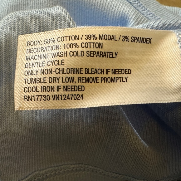 “A New Day” Light Blue Sleeveless Top with Bow Straps Slim Fit Rib-knit - Picture 7 of 7